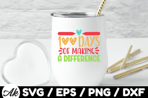 100 days of making a difference svg SVG akazaddesign 