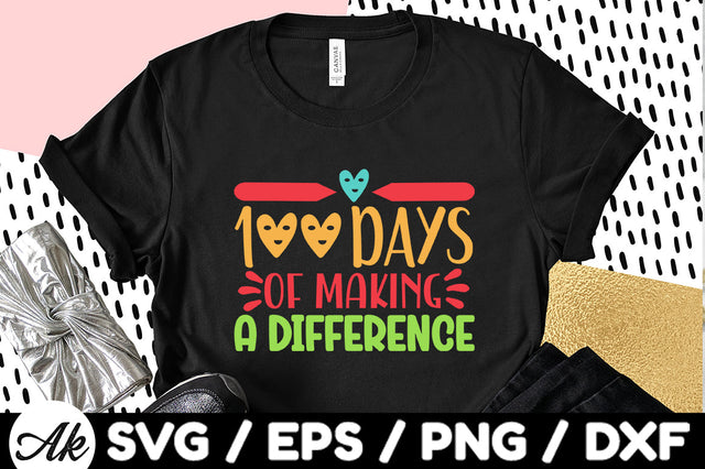 100 days of making a difference svg SVG akazaddesign 