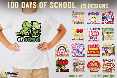 100 Days Of School Bundle SVG. Design School SVG. School SVG SVG Evgenyia Guschina 