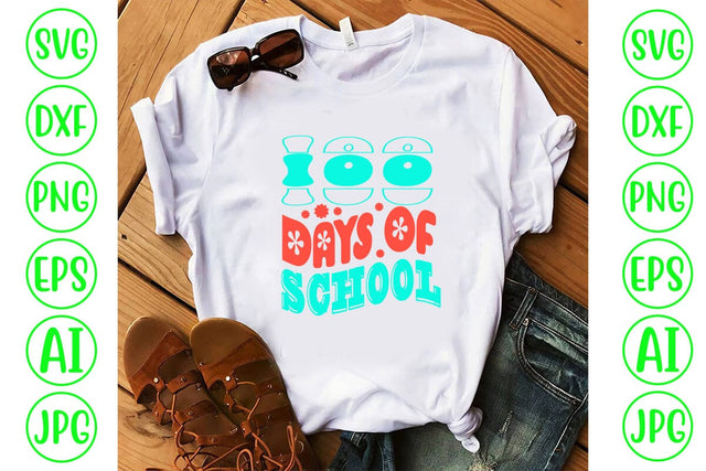 100 Days Of School Retro SVG SVG Syaman 