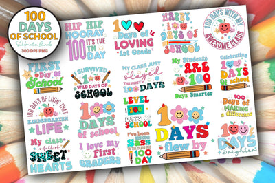 100 Days of School Sublimation Bundle Sublimation Rupkotha 