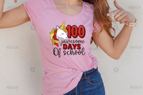 100 Days Of School Sublimation Bundle SVG Regulrcrative 