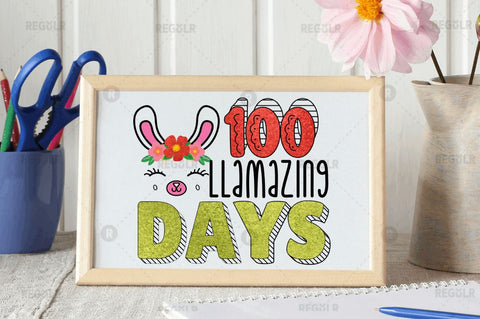 100 Days Of School Sublimation Bundle SVG Regulrcrative 