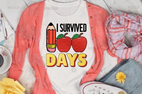 100 Days Of School Sublimation Bundle SVG Regulrcrative 