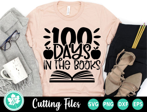 100 Days of School SVG | 100 Days in the Books SVG TrueNorthImagesCA 