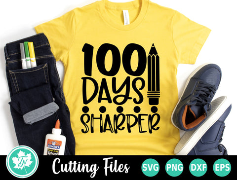 100 Days of School SVG | 100 Days Sharper SVG SVG TrueNorthImagesCA 