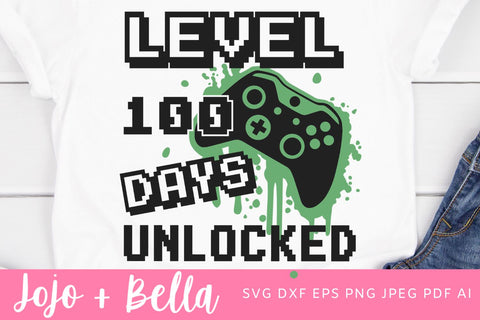 100 Days of School Svg, 100 Days Svg, 100th Day of School Svg, School Svg, Gamer Svg, Teacher, Svg Designs For Cricut, Sublimation Design SVG Jojo&Bella 