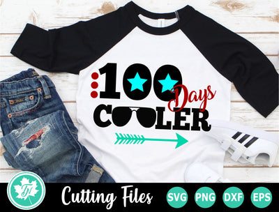 100 Days of School SVG | 100th Day SVG | 100 Days Cooler SVG TrueNorthImagesCA 