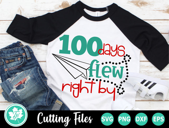 100 Days of School SVG | 100th Day SVG | 100 Days Flew By SVG TrueNorthImagesCA 