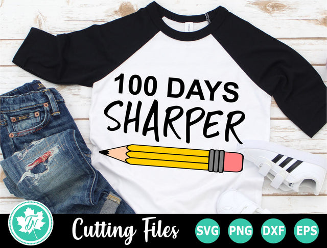 100 Days of School SVG | 100th Day SVG | 100 Days Sharper SVG TrueNorthImagesCA 