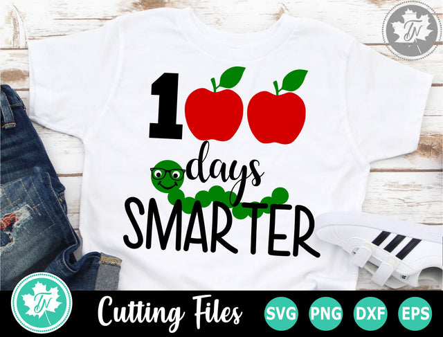 100 Days of School SVG | 100th Day SVG | 100 Days Smarter SVG TrueNorthImagesCA 