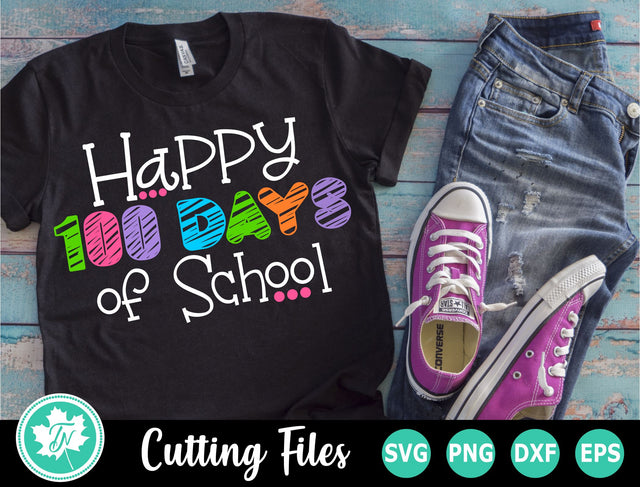 100 Days of School SVG | 100th Day SVG | Happy 100 Days SVG TrueNorthImagesCA 