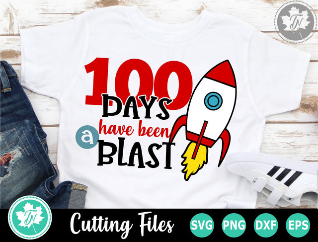 100 Days of School SVG | 100th Day SVG | Rocket SVG SVG TrueNorthImagesCA 