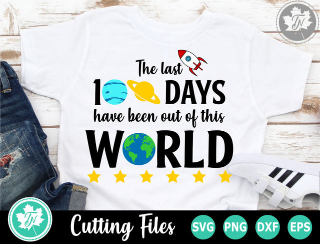 100 Days of School SVG | 100th Day SVG | Space SVG SVG TrueNorthImagesCA 