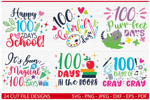 100 Days of School SVG Bundle For Teachers and Students SVG TatiStudio 