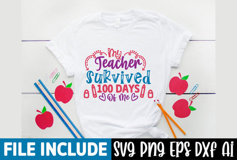 100 Days of School SVG Bundle SVG Ariyan 