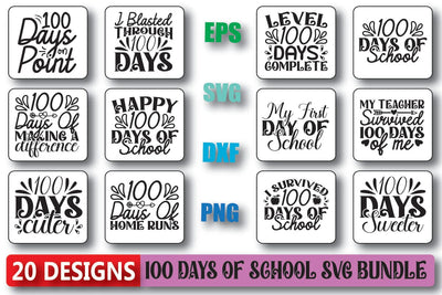 100 Days Of School Svg bundle SVG Shahin alam 