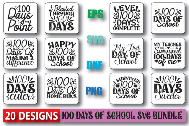 100 Days Of School Svg bundle SVG Shahin alam 