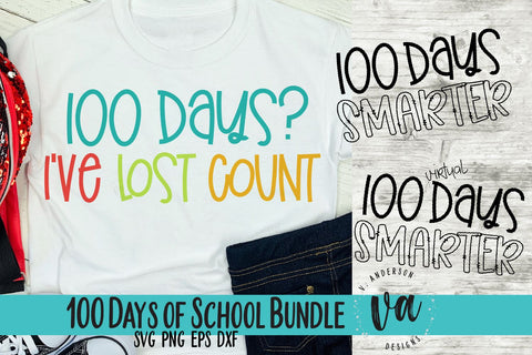 100 Days of School SVG Bundle SVG V. Anderson Designs 