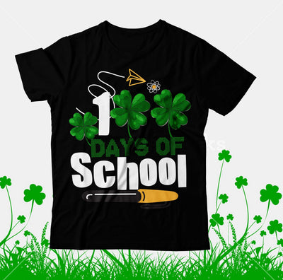 100 Days of School SVG Cut File, 100 Days of School Sublimation PNG SVG BlackCatsMedia 