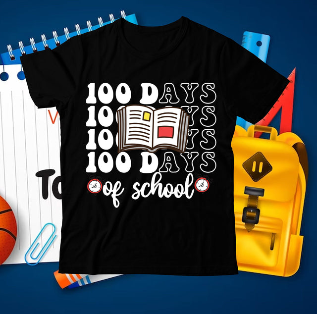 100 Days of School SVG Cut File, 100 Days of School SVG Bundle ,100 Days of School SVG Bundle Quotes , Funny 100 Days of School SVG Bundle SVG BlackCatsMedia 