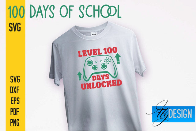 100 days of school SVG | Funny Quotes SVG Design | School SVG SVG Fly Design 
