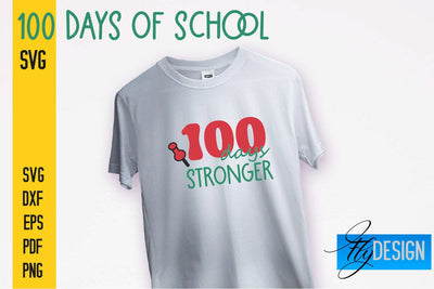 100 days of school SVG | Funny Quotes SVG Design | School SVG SVG Fly Design 