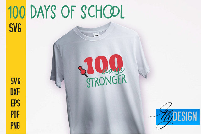 100 days of school SVG | Funny Quotes SVG Design | School SVG SVG Fly Design 