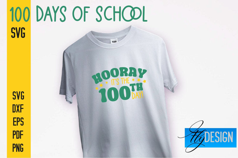 100 days of school SVG | Funny Quotes SVG Design | School SVG SVG Fly Design 