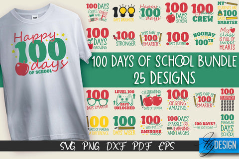 100 days of school SVG | Funny Quotes SVG Design | School SVG SVG Fly Design 