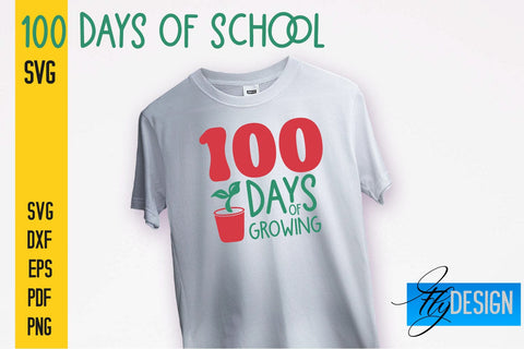 100 days of school SVG | Funny Quotes SVG Design | School SVG SVG Fly Design 