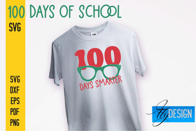 100 days of school SVG | Funny Quotes SVG Design | School SVG SVG Fly Design 