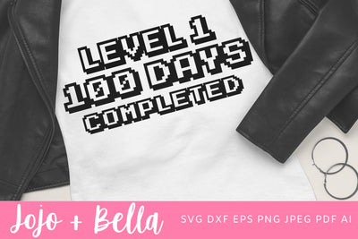 100 Days of School Svg, Gamer Svg, 100th Day of School Svg, School Svg, Kids Svg, Teacher, Svg Designs For Cricut, Sublimation Designs SVG Jojo&Bella 