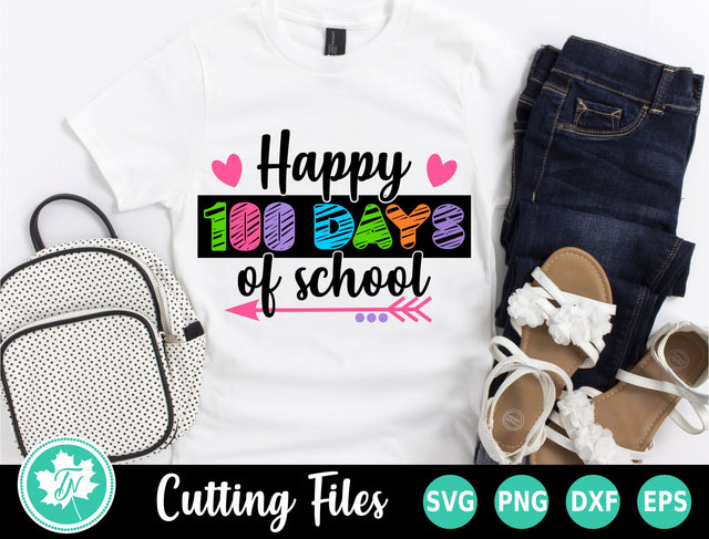 100 Days of School SVG | Happy 100 Days of School SVG SVG TrueNorthImagesCA 