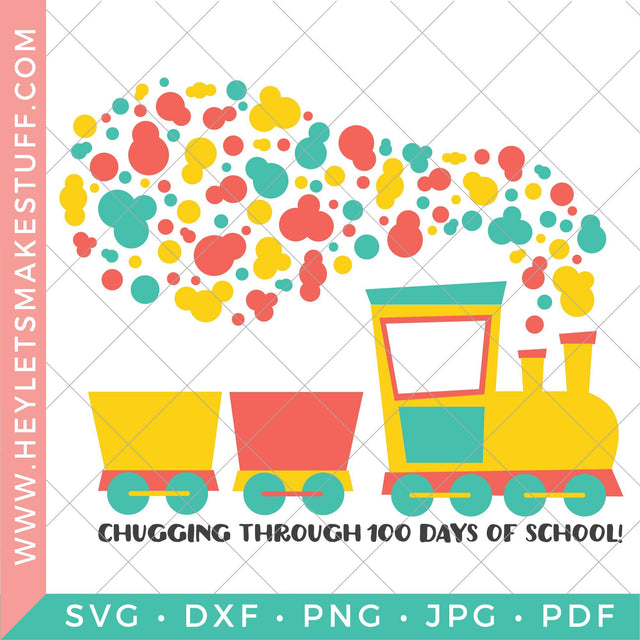 100 Days of School SVG Hey Let's Make Stuff 