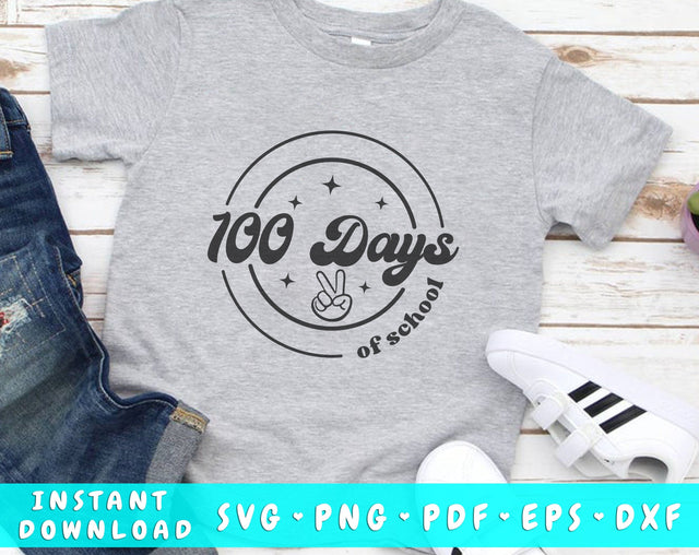 100 Days of School SVG, PNG SVG HappyDesignStudio 