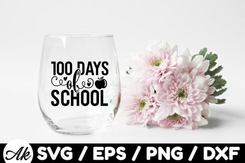 100 days of school svg SVG akazaddesign 
