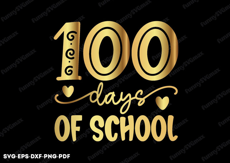 100 days of school svg SVG designstore 