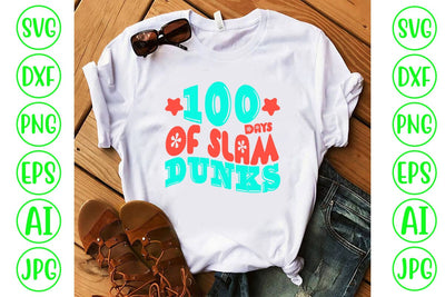 100 Days Of Slam Dunks Retro SVG SVG Syaman 
