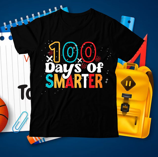 100 Days Of Smarter SVG Cut File, 100 Days Of Smarter PNG , 100 Days of School SVG Bundle ,100 Days of School SVG Bundle Quotes , Funny 100 Days of School SVG Bundle SVG BlackCatsMedia 