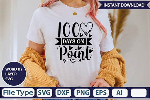 100 Days On Point SVG Design SVGs,Quotes and Sayings,Food & Drink,On Sale, Print & Cut SVG DesignPlante 503 
