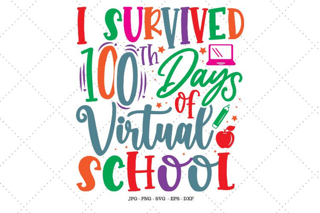 100 Days Png, School Gifts, Png Download, Instant Download, School Days, School Quarantine, Education Gift SVG SVG Digital Designer 