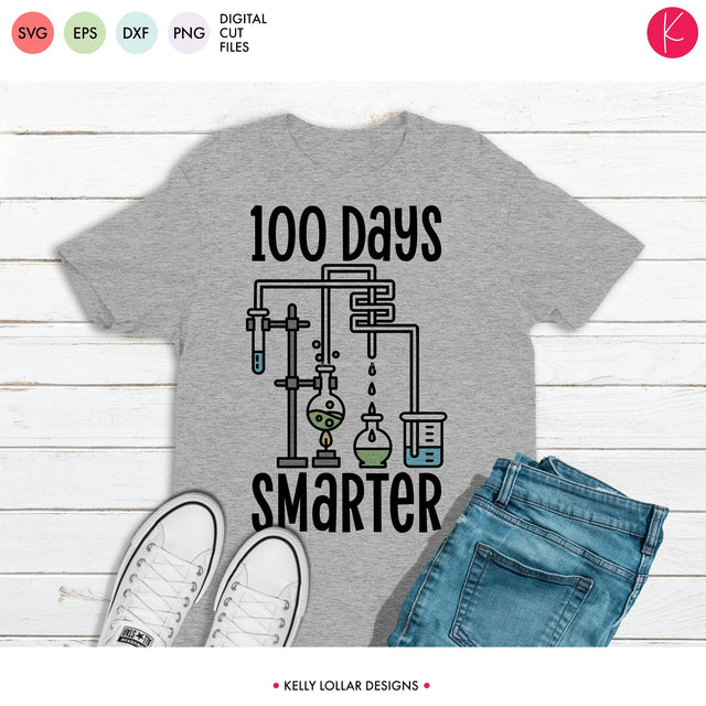 100 Days Smarter Science Experiment SVG Kelly Lollar Designs 