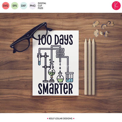 100 Days Smarter Science Experiment SVG Kelly Lollar Designs 