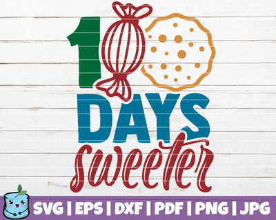 100 Days Sweeter SVG MintyMarshmallows 