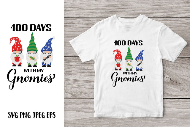 100 days with my Gnomies. 100th day of School. Teacher SVG SVG LaBelezoka 