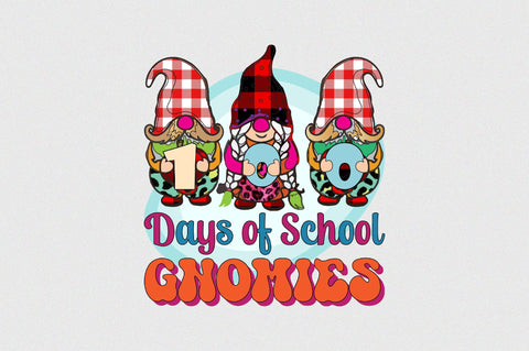 100 Days with My Gnomies Sublimation SVGArt 