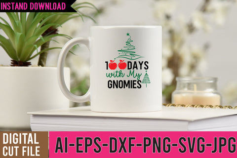 100 Days With My Gnomies SVG Cut File, Gnome SVG Bundle SVG BlackCatsMedia 