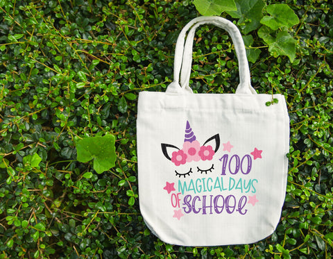 100 Magical Days of School - Unicorn - SVG, PNG, DXF, EPS SVG Elsie Loves Design 