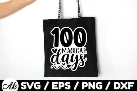 100 magical days Stickers SVG akazaddesign 